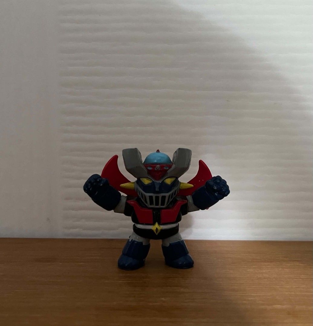 MAZINGER Z KEYCHAIN MINI FIGURE (Category: Figurines & Statues) located in Villasis. Submitted by aalvar.collection (Listing ID 1449219682, Image 1). Description: Selling Mazinger Z Keychain Mini Figure for Php250 only. -wyswyg/loose condition -issue: missing chain, visible hole of the chain marked at the top of the head -with markings Mop: Gcash Mod: Meetup, J&T or LBC (COP/COD) My Location: Villasis, Pangasinan Shipping: Open for shipping, Buye