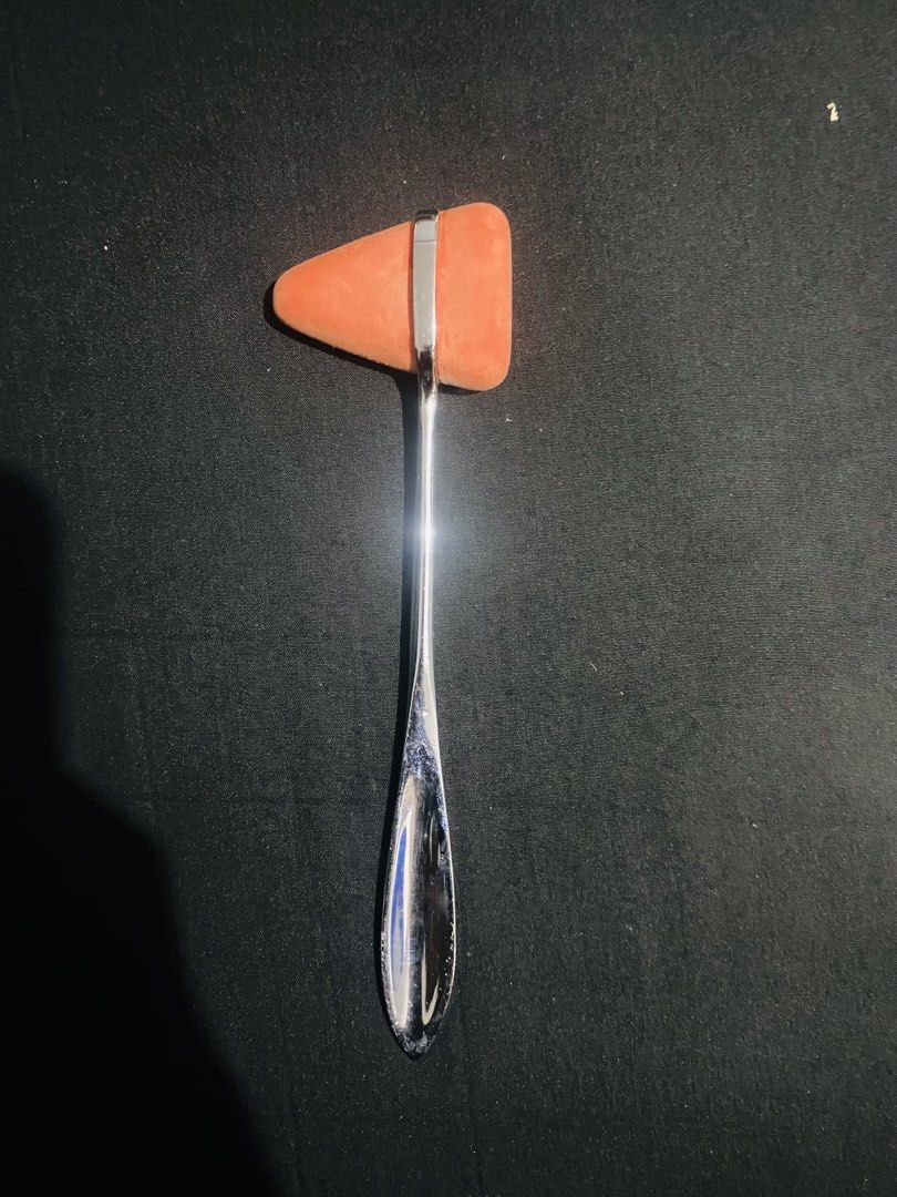 Medical Reflex Hammer Orange Head (Category: Medical Supplies & Tools) located in Polangui. Submitted by cerilloj (Listing ID 1449175507, Image 1). Description: Medical reflex hammer. It has an orange head and a silver handle. The handle is smooth and reflective. Good for medical students or professionals. It's a standard size..