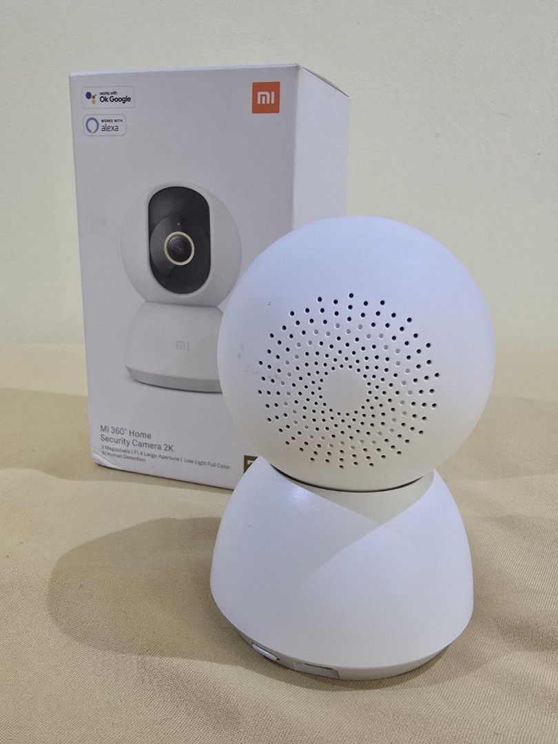 Mi 360 Home Security Camera 2K (Category: Security Systems & CCTV Cameras) located in Quezon City. Submitted by travelali (Listing ID 1449209730, Image 2). Description: - Xiaomi Mi 360 Home Security Camera 2K - Crystal clear 2K video recording - 360° Pan and Tilt for complete room coverage - Compatible with Google Assistant and Alexa - Includes charging cable and original box - Ideal for keeping your home safe and monitored Payment through Gcash 