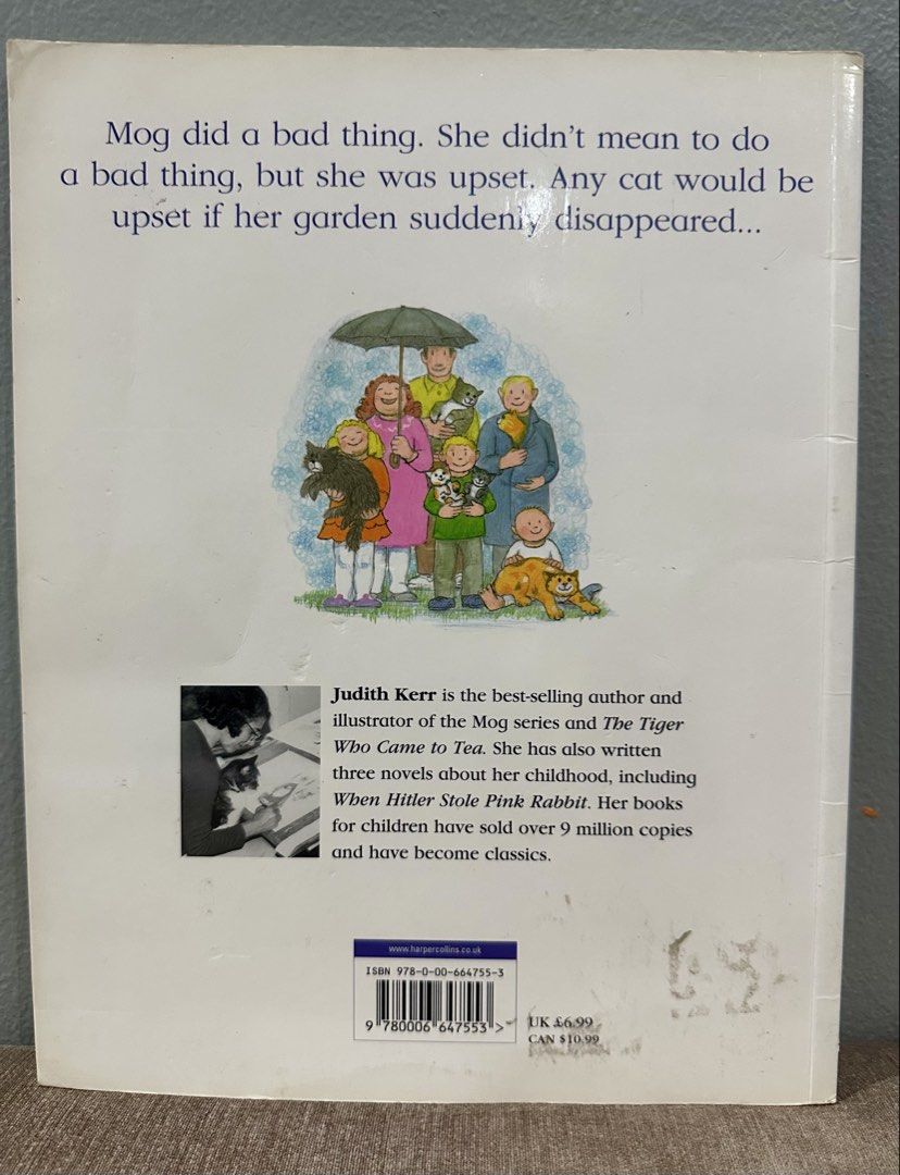 Mog's Bad Thing by Judith Kerr (Category: Storybooks) located in Quezon City. Submitted by tan__k (Listing ID 1449193787, Image 2). Description: Paperback Very good used condition Clean pages.