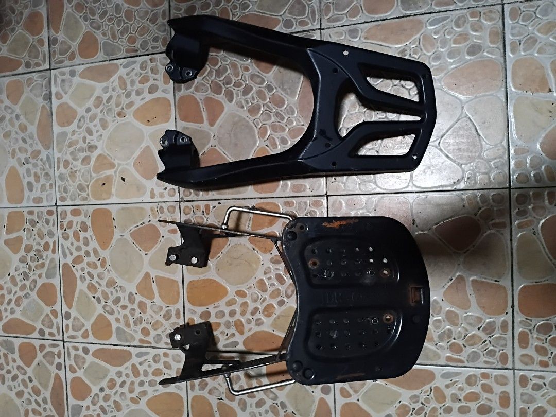 Motorcycle Rear Luggage Rack with Mounts (Category: Other Motorcycles Parts and Accessories) located in Makati City. Submitted by ladygags (Listing ID 1449251636, Image 2). Description: mio soul i bracket .