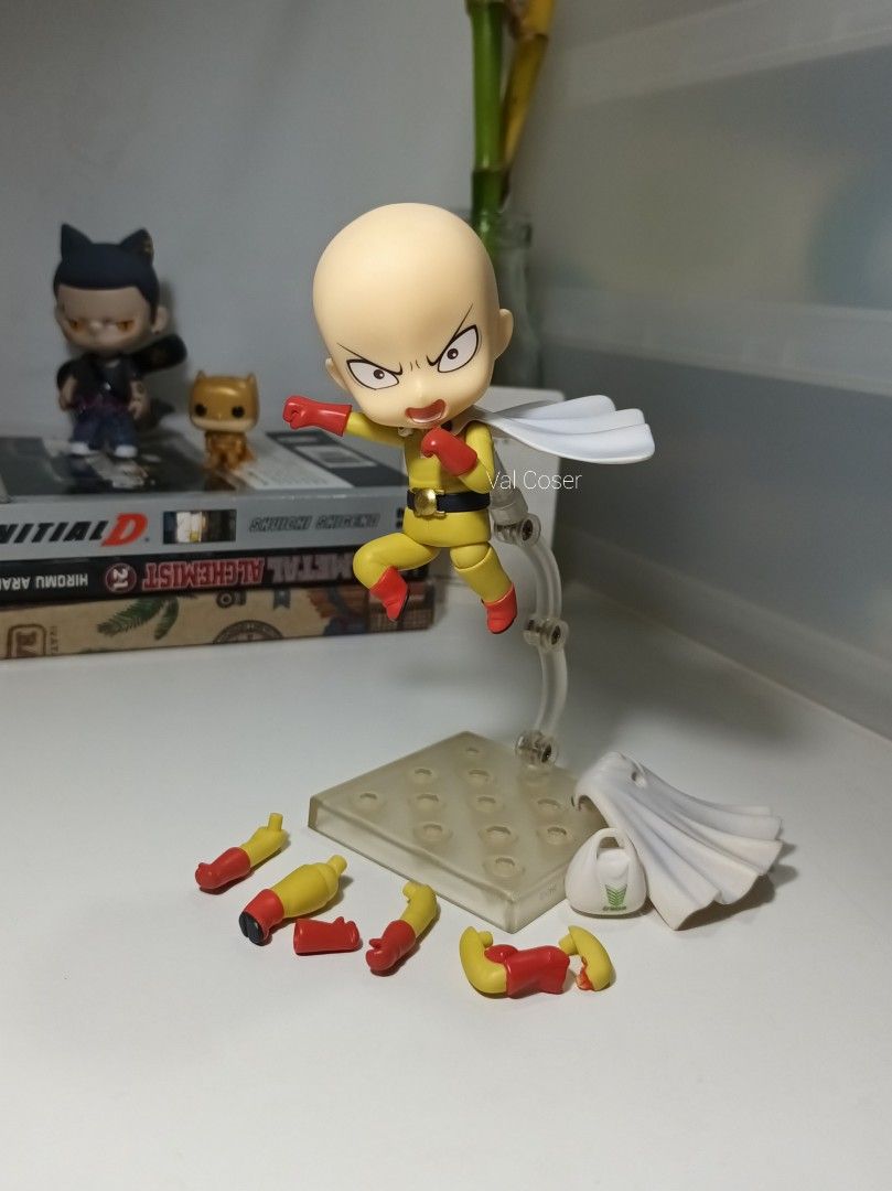 Nendoroid Saitama - One punch Man figure (Category: Figurines & Statues) located in Manila. Submitted by dmgstuff (Listing ID 1449164041, Image 1). Description: Nendoroid Saitama - Authentic, displayed - No box, figure condition 8/10 - No alternate head, discoloration of 2 capes. Price: 1,300 ➡️ 950 ✅ Payment: Maya / Gcash ✅ Delivery: Any same day delivery (to be boked by buyer), LBC cop. J&T (small items only) ✅ Meet up: Robinson Manila (+50 tra