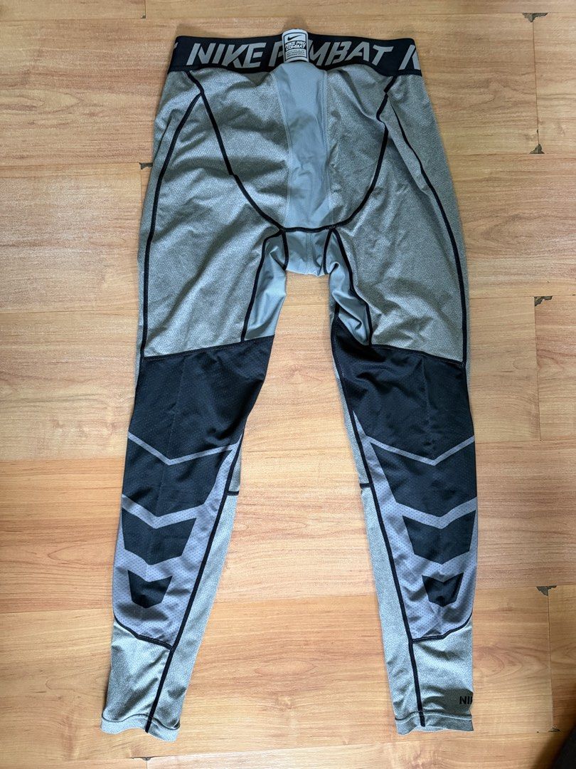 Nike Pro Combat Compression Tights Grey XL (Category: Activewear) located in Tarlac. Submitted by jeremyt17 (Listing ID 1449215544, Image 3). Description: - Grey Nike Pro Combat compression tights - Size: XL - Ideal for workouts and sports - Features elastic waistband with Nike Pro Combat branding Issue: - signs of usage (knee area).