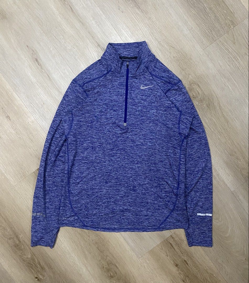Nike Running Element Dri-FIT Heathered Blue Half Zip (Category: Activewear) located in Binan City. Submitted by apawan31 (Listing ID 1449213914, Image 2). Description: For sale: Nike Running Element Dri-FIT Heathered Blue Half Zip Size Medium on tag Dimensions: 20W x 27-28L Good Asnew Condition No issue ₱650+sf Pm nalang po sa interested Location:Biñan City, Laguna Mop:Gcash & AUB Courier:Jnt express (payment first)&Lalamove for COD.