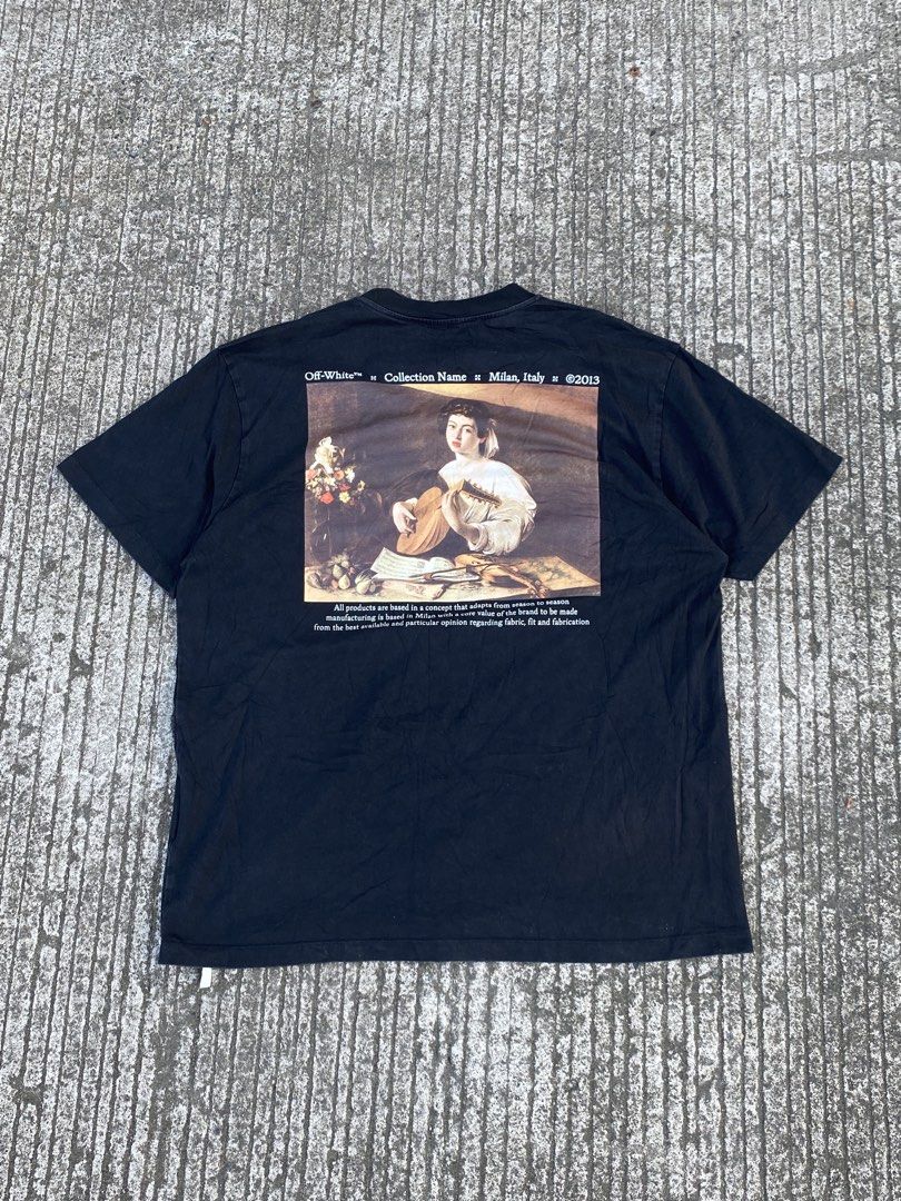 Off white FW21 Caravaggio Painting (Category: Activewear) located in Tagum. Submitted by thriftedjon (Listing ID 1449218109, Image 2). Description: Dimes: 23x29 Large on Tag As new Condition Colorate: 10/10.