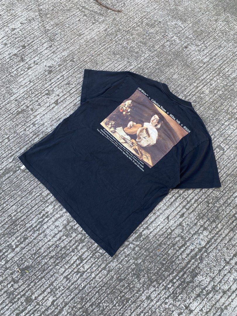 Off white FW21 Caravaggio Painting (Category: Activewear) located in Tagum. Submitted by thriftedjon (Listing ID 1449218109, Image 3). Description: Dimes: 23x29 Large on Tag As new Condition Colorate: 10/10.
