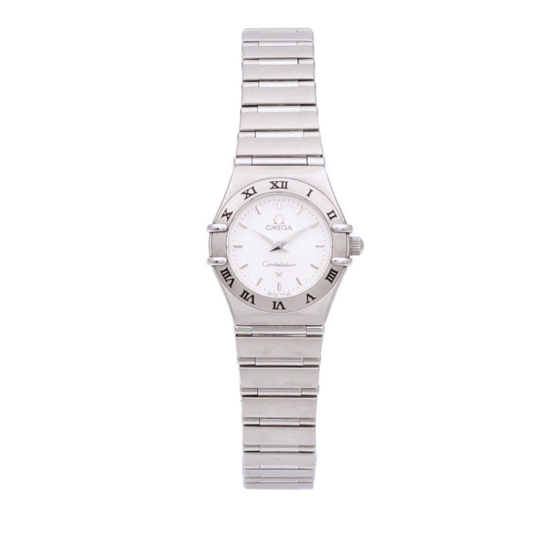 Omega Constellation Watch (Category: Luxury Watches) located in Taguig. Submitted by sourcedbym (Listing ID 1449156466, Image 1). Description: - Authentic Omega Constellation timepiece - Durable stainless steel case and band - Elegant white dial with classic Roman numerals - Comes with original red Omega watch box - Versatile for daily wear or special events - A timeless and sophisticated accessory.