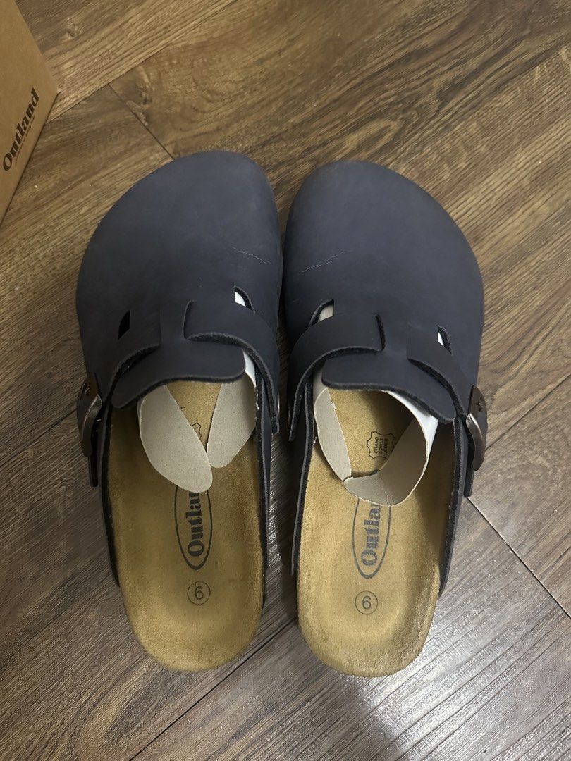 Outland Navy Blue Clogs Size 6 (Category: Sandals) located in Mandaluyong City. Submitted by declutterwithdx (Listing ID 1449272387, Image 3). Description: - Navy blue Outland clogs with box - size 6 - Condition: used 1-2x only - RFS: declutter .