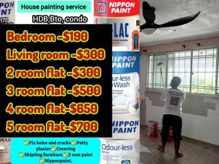Painting Service! House Painting! HDB House Painting! Condo House Painting! Ceiling Painting! Door Painting! Pipe Painting! Epoxy Painting! Grouting!  Collection item 3