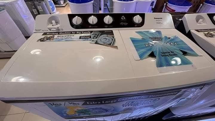 PANASONIC TWIN TUB WASHING MACHINE (Category: Washing Machines and Dryers) located in Manila. Submitted by chuck_claros (Listing ID 1449118562, Image 3). Description: PANASONIC TWIN TUB (WASHING MACHINE) ☑️BRAND NEW FACTORY SEALED UNIT WITH OFFICIAL SALES INVOICE AND WARRANTY (MODEL NO.) 7 kg - NA W7023B - 8,590 8 kg - NA W8023B - 8,990 9 kg - NA W9523B - 9,690 10.5 kg - NA W10523B - 10,690 11.5 kg - NA W11523B - 11,590 12.5 kg - NA W12521B - SAL