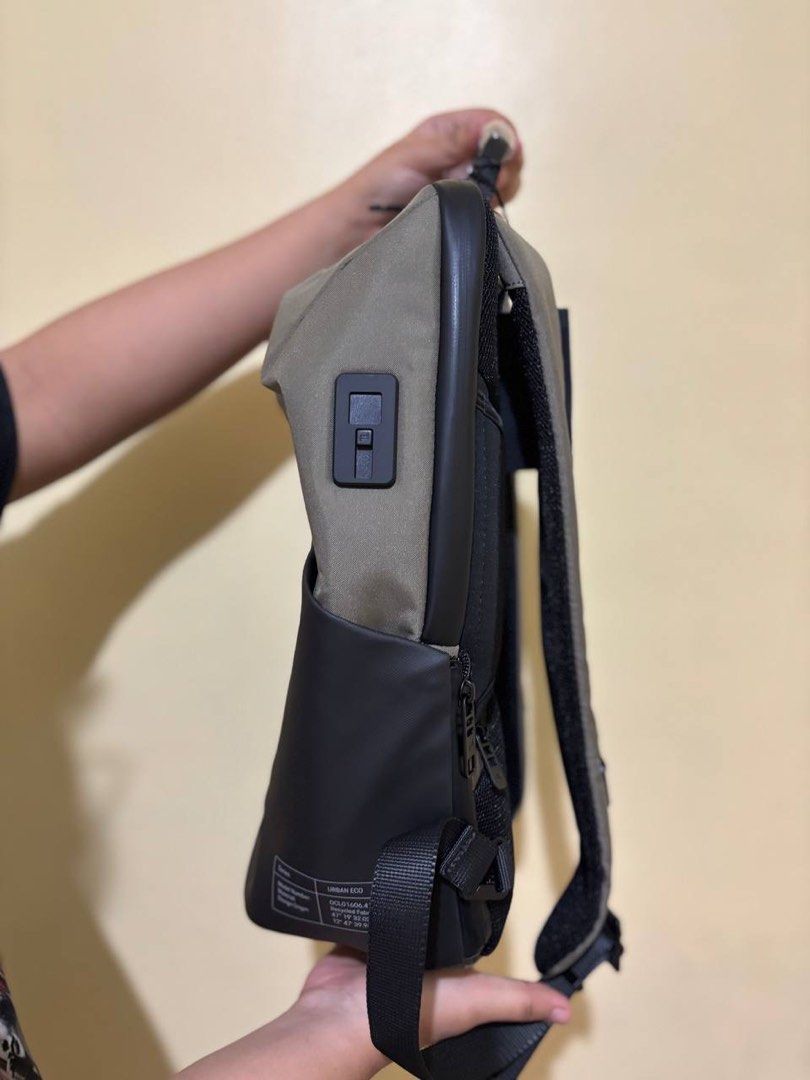 Porsche Design UrbanEco Backpack XS (Category: Luxury Bags & Wallets) located in San Fernando. Submitted by jaehauls (Listing ID 1449227185, Image 2). Description: Porsche Design UrbanEco Backpack XS - Brand new - Slightly nego RFS: Raffle prize Details / Features: - Color: Olive Green & Black - Top handle - Adjustable shoulder straps - Multiple compartments - USB port - Includes dust bag 📍Pampanga / Olfu Valenzuela / Marilao / Tomas Morato 💸 B