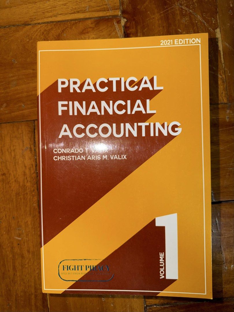 Practical Financial Accounting Volume 1 2021 Edition Valix (Category: Textbooks) located in Pasig City. Submitted by pauqu7 (Listing ID 1449292230, Image 1). Description: - Practical Financial Accounting Volume 1 - 2021 Edition - Authors: Conrado T. Valix and Christian Aris M. Valix - Publisher: GIC Enterprises & Co. Inc. - Authentic copy - fight piracy!.