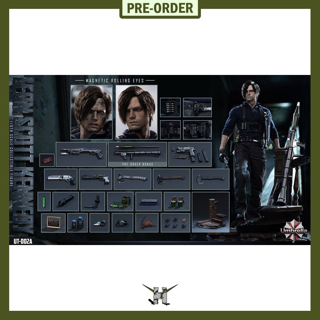 PRE-ORDER!! 1/6 LEON SCOTT KENNEDY (Category: Figurines & Statues) located in Quezon City. Submitted by figsnkits (Listing ID 1449227502, Image 1). Description: PRE-ORDER!! Umbrella: 1/6 LEON SCOTT KENNEDY - Hair-attached Version Pre-order price: Php 20,700 Min. DP: Php 5,200 (new) Php 3,700 (return customers) SRP: Php 23,000 - Gel Hair Version Pre-order price: Php 14,400 Min. DP: Php 3,600 (new) Php 2,600 (return customers) SRP: Php 16,000 Deadl