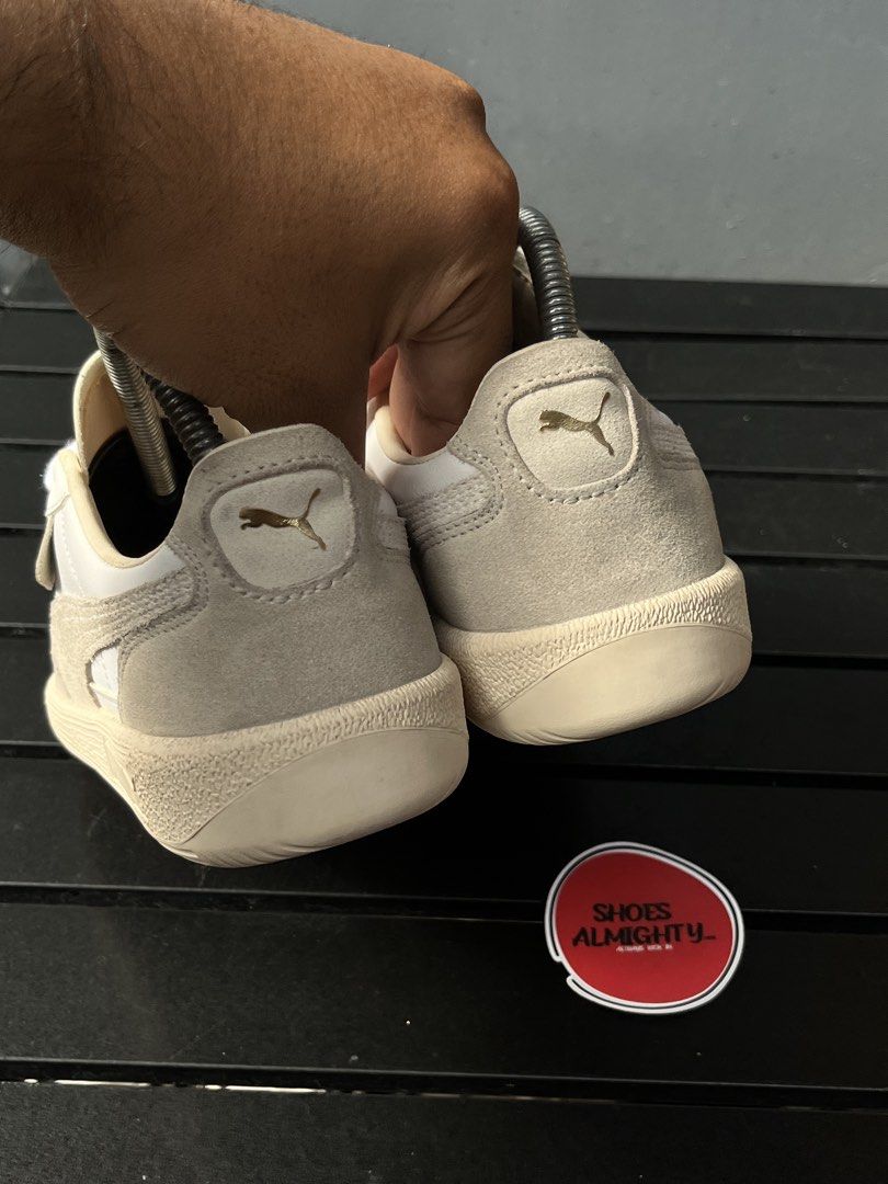 Puma Palermo White Grey Suede Leather Sneakers (Category: Sneakers) located in Manila. Submitted by greyhoundzzz666 (Listing ID 1449324575, Image 3). Description: SIZE 7WOMENS AVAILABLE USED IN EXCELLENT CONDITION LEGIT X ORIGINAL .