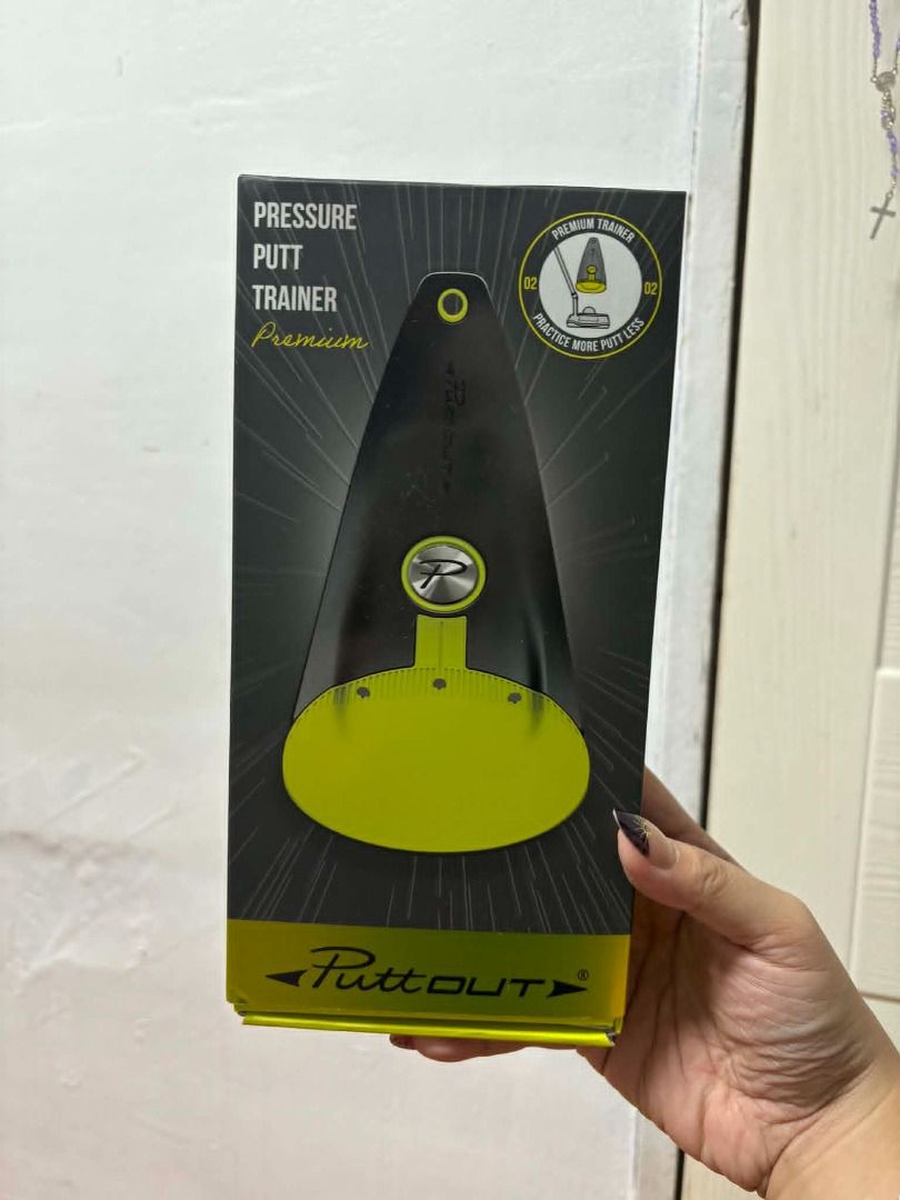 PuttOUT Pressure Putt Trainer Premium Golf Training Aid (Category: Golf) located in Quezon City. Submitted by abiancax (Listing ID 1449151888, Image 1). Description: PuttOUT Pressure Putt Trainer - Premium Edition - Brand new, never used. Only opened the box to check the unit. - Price is nego for sure buyers. .