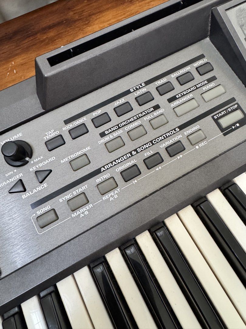 Roland E-09 Keyboard with Stand & Hard Case – Working, LCD Issue (Category: Musical Instruments) located in San Pedro. Submitted by mariesol.lopez (Listing ID 1449106276, Image 3). Description: * Roland E-09 Interactive Arranger Keyboard * Includes keyboard stand * Includes hard case * All keys, sounds, and speakers working * LCD/display has visibility issues * Cosmetic wear due to normal use * Test all you want before purchase * Location: San Pe
