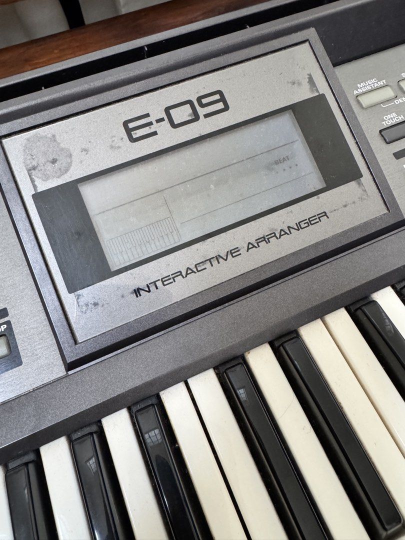 Roland E-09 Keyboard with Stand & Hard Case – Working, LCD Issue (Category: Musical Instruments) located in San Pedro. Submitted by mariesol.lopez (Listing ID 1449106276, Image 2). Description: * Roland E-09 Interactive Arranger Keyboard * Includes keyboard stand * Includes hard case * All keys, sounds, and speakers working * LCD/display has visibility issues * Cosmetic wear due to normal use * Test all you want before purchase * Location: San Pe