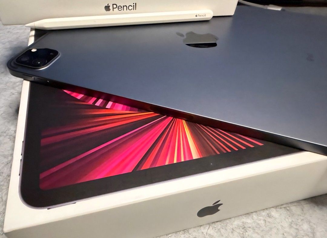 Rush! Ipad pro 3rd gen like new (Category: iPad) located in Caloocan City. Submitted by TheThriftTown (Listing ID 1449135527, Image 1). Description: Selling my personal used ipad pro m1 3rd gen with matte screen protector With box (Pencil not included) No flaws.