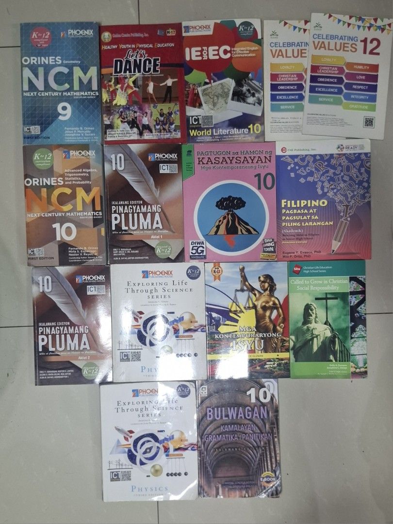 School books (Category: Textbooks) located in Manila. Submitted by matter514 (Listing ID 1449152685, Image 1). Description: 200 each qc loc.