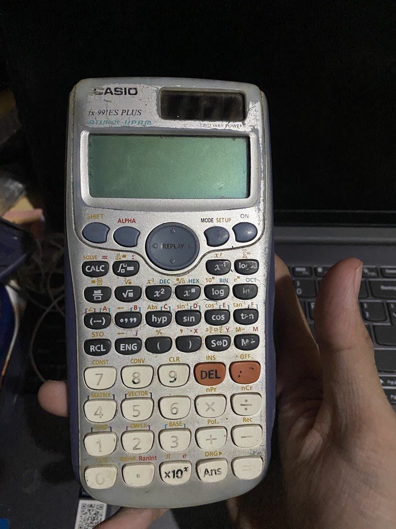 Scientific Calculator Casio Orginal fx-991es Plus (Category: Other Gadgets) located in Manila. Submitted by boldstorm_192b8b (Listing ID 1449232865, Image 2). Description: Not working but nag wwork under sa flashlihht using solar i think the battery part is damage i tried to change it still not working i dont know whats the problem.