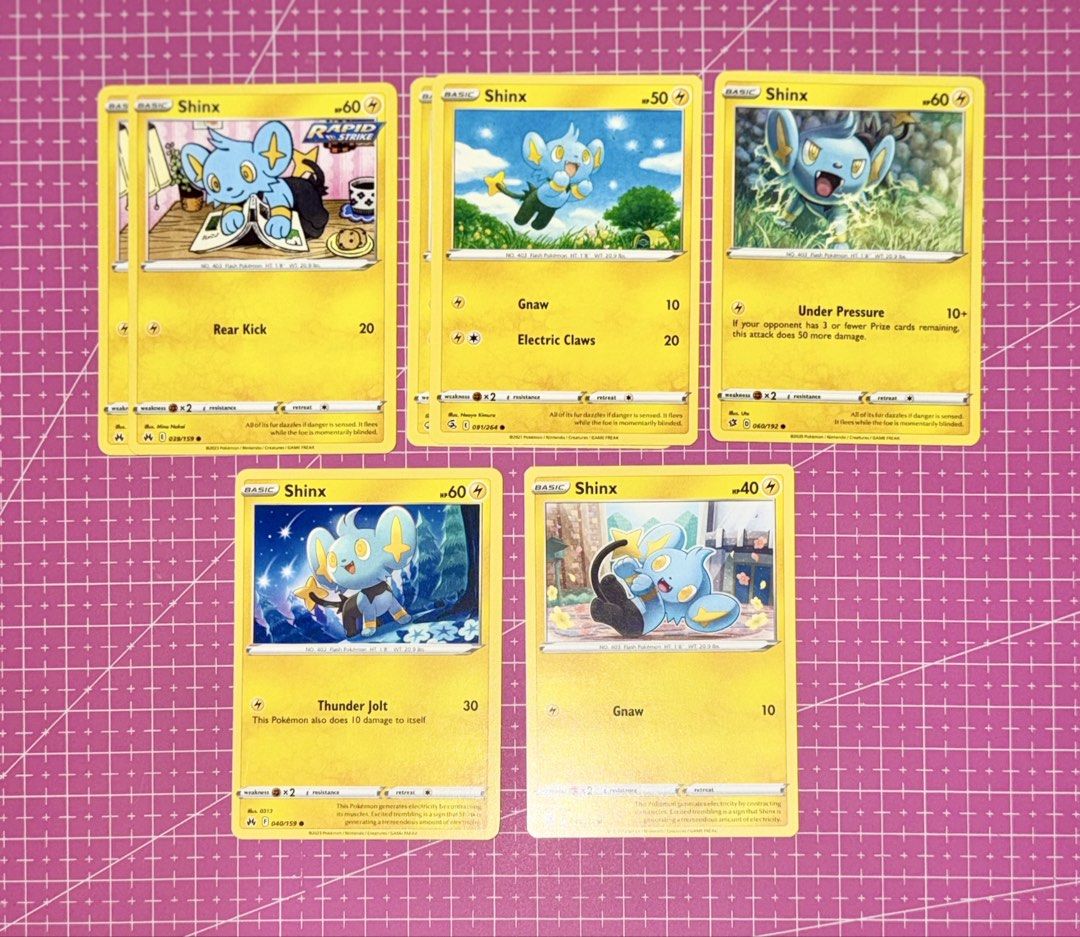 shinx cute pokemon cards (Category: Raw Singles) located in Quezon City. Submitted by maroomimi (Listing ID 1449130615, Image 1). Description: ✧ EXTRAS ♡ free common/uncommon card (optional request) ♡ packing & condition proof available ✧ PAYMENT AND MOD ♡ GCash / PayPal only ♡ payment first before shipping ♡ LBC delivery every saturday only.