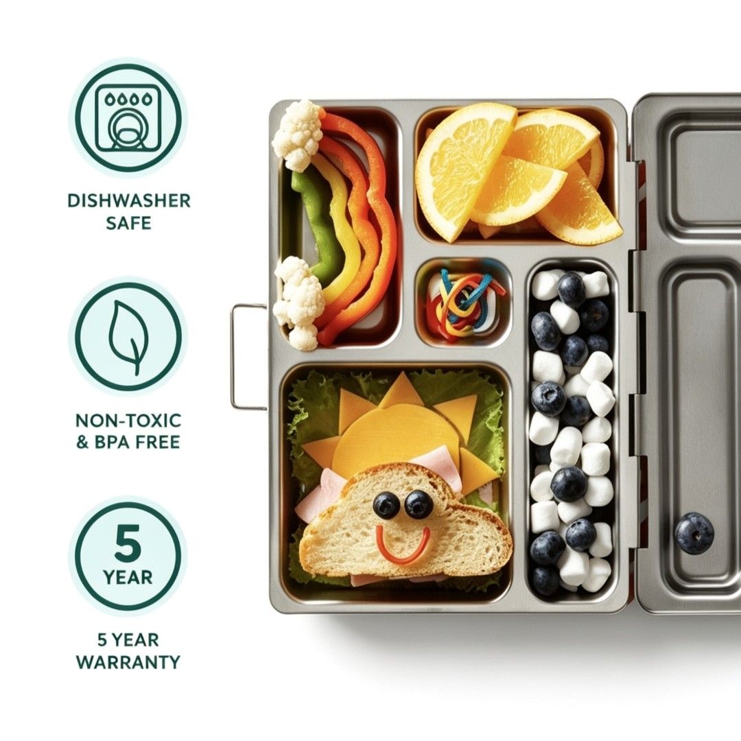 Stainless Steel Bento Lunch Box Set OG (Category: Food Organization & Storage) located in Quezon City. Submitted by ana-chan (Listing ID 1449304052, Image 2). Description: The Rover Lunch box set is made for the way kids actually eat—a little bit of this, a little bit of that. Some healthy bites, a few favorites snacks, and maybe a surprise treat or something new to try. It’s designed to keep up with busy kids while making lunch packing (and clea