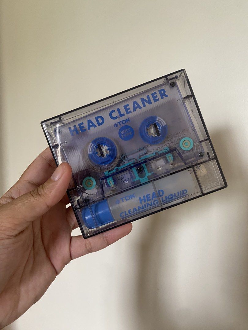 TDK Audio Head Cleaner Cassette Refresh! Wet Type (Category: Portable Audio Accessories) located in Manila. Submitted by k0pimonster (Listing ID 1449115723, Image 3). Description: - TDK Audio Head Cleaner Cassette - Refresh! series for sound care - Wet type cleaner - Effectively cleans audio heads and tape path - Comes with cleaning liquid (about 30-40% remaining) - Ideal for maintaining cassette decks and audio equipment.