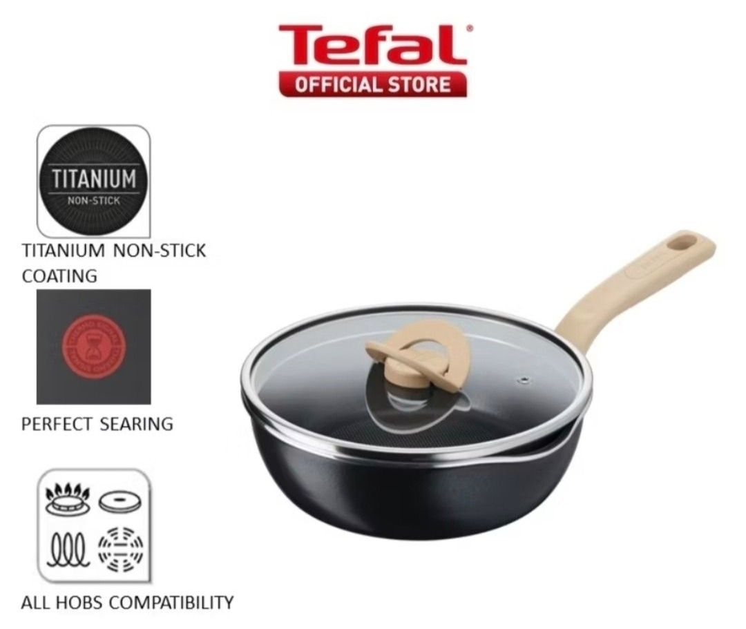 Tefal One Pick Pot n Wok Pan with Lid