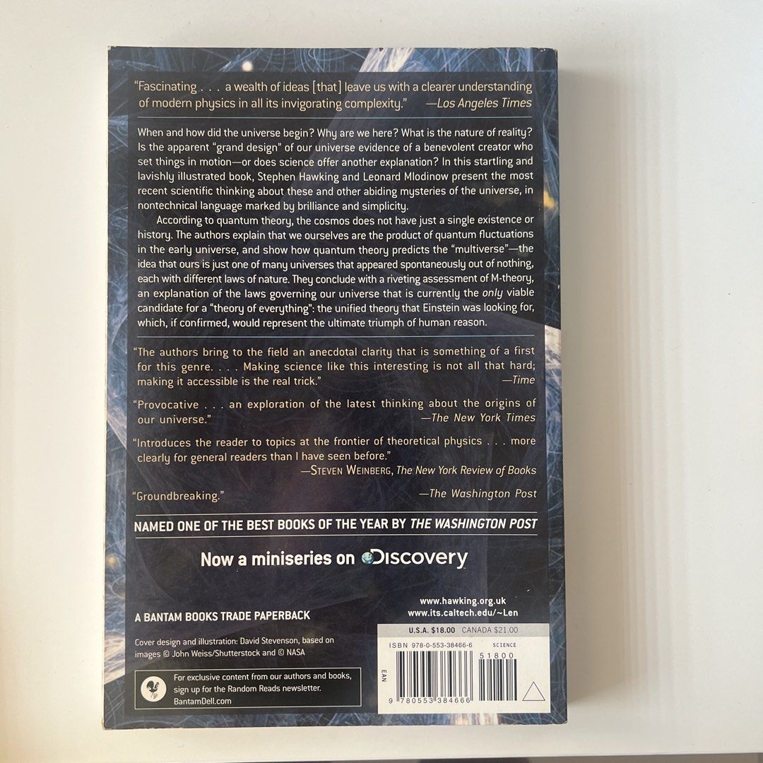 The Grand Design by Stephen Hawking (Category: Storybooks) located in Makati City. Submitted by fifoaway (Listing ID 1449169717, Image 2). Description: .
