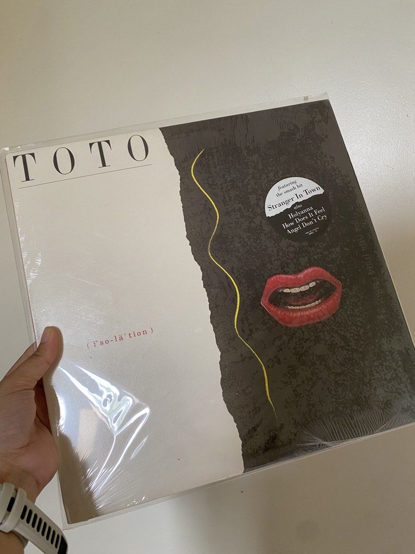 TOTO "Isolation" Vinyl Record (Category: Vinyls) located in Manila. Submitted by k0pimonster (Listing ID 1449106156, Image 1). Description: - Original vinyl record of TOTO's "Isolation" album. - Features hit songs: "Stranger In Town" and "Holyanna". - Includes other tracks: "Carmen", "Angel Don't Cry", and "Endless". .