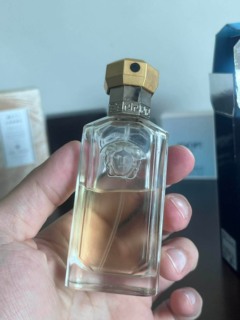 Versace The Dreamer Eau de Toilette 50ml (Category: Fragrance & Deodorants) located in Talisay. Submitted by jingcas (Listing ID 1449278330, Image 2). Description: - Versace The Dreamer Eau de Toilette - 50ml bottle - Natural spray vaporisateur - Made in Italy - Unique starry night design on the box - Iconic Medusa head embossed on the bottle - A beloved classic fragrance.