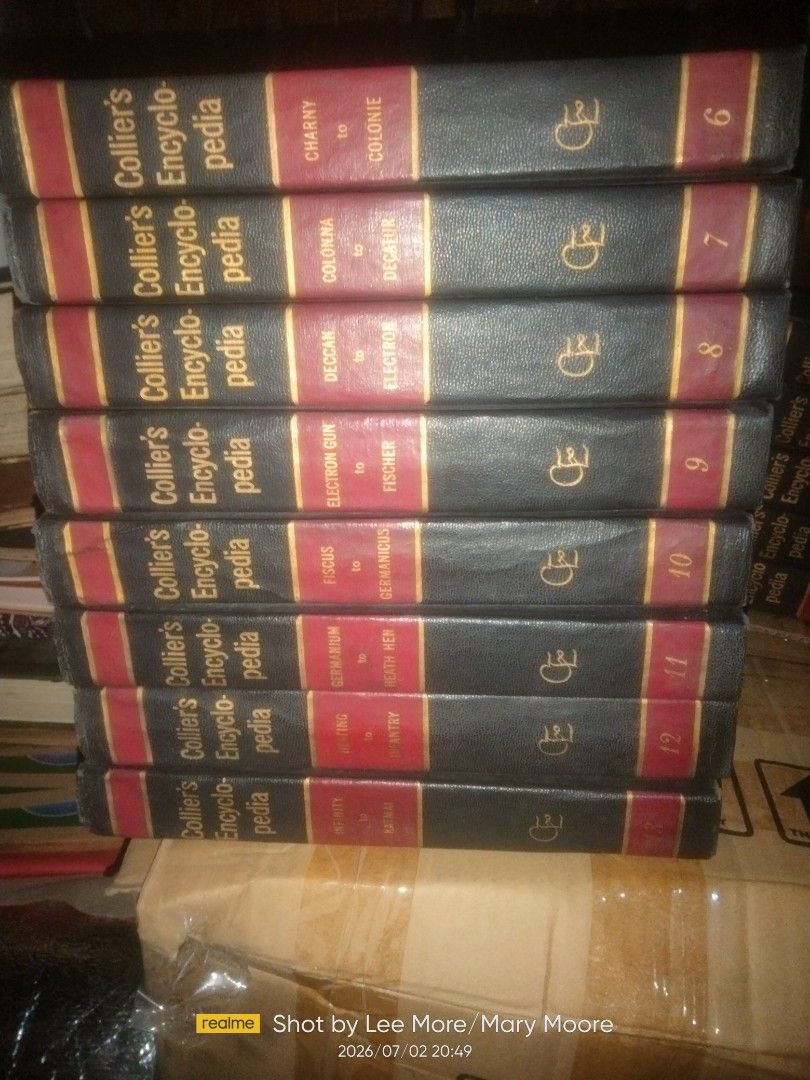 Vintage Colliers Encyclopedia (Category: Textbooks) located in Manila. Submitted by moranolito25893 (Listing ID 1449143028, Image 3). Description: complete set vol 1-24.