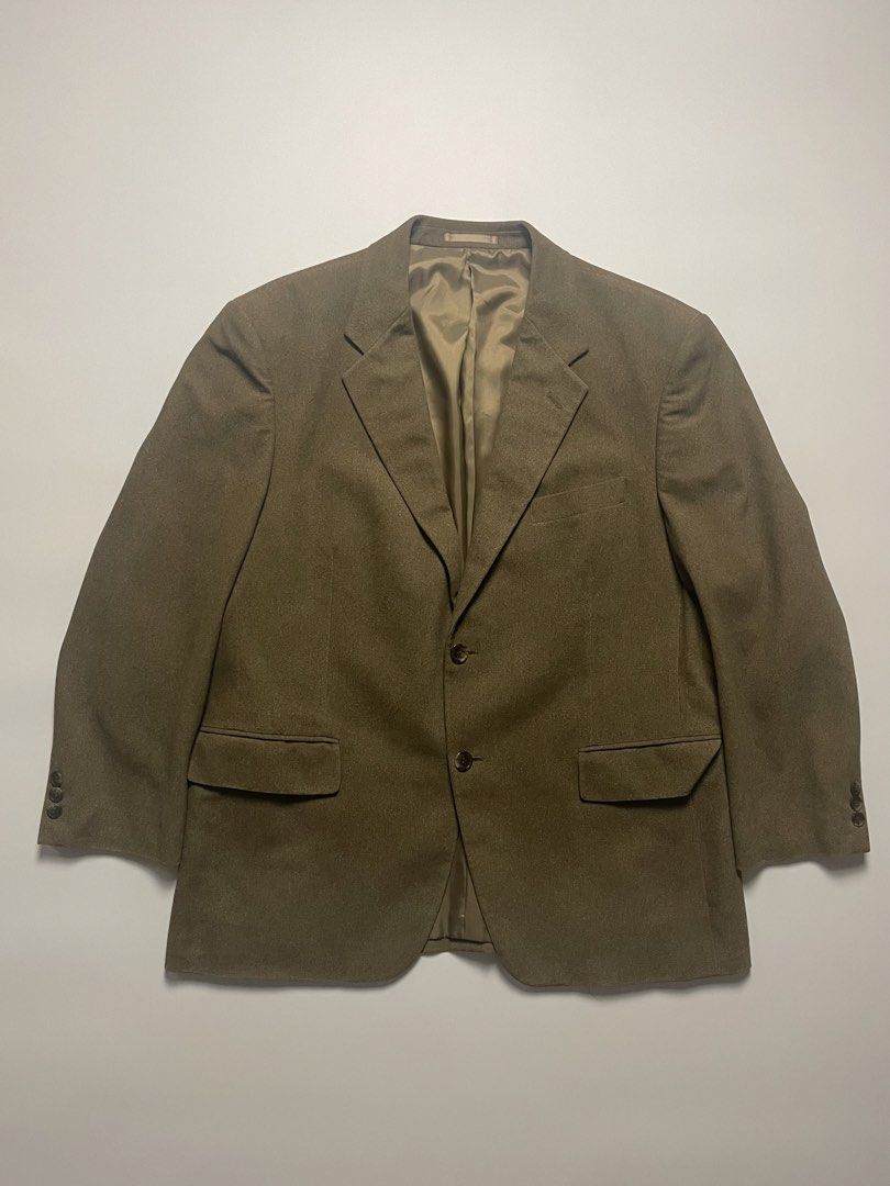 Vintage Kansai Yamamoto Suit Coat Jacket (Category: Coats, Jackets and Outerwear) located in Binan City. Submitted by thriftwavesph (Listing ID 1449200035, Image 1). Description: Large (29x22.5) used. signs of wear / marks around.