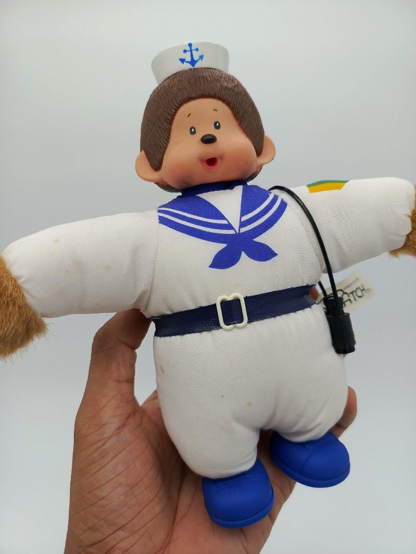 VINTAGE Navy Monchhichi Plush Toy (Scratch) (Category: Plushies & Soft Toys) located in Santa Cruz. Submitted by g-stuff21 (Listing ID 1449124907, Image 2). Description: With some stains. Overall still in good condition. Feel free to pm for more info..