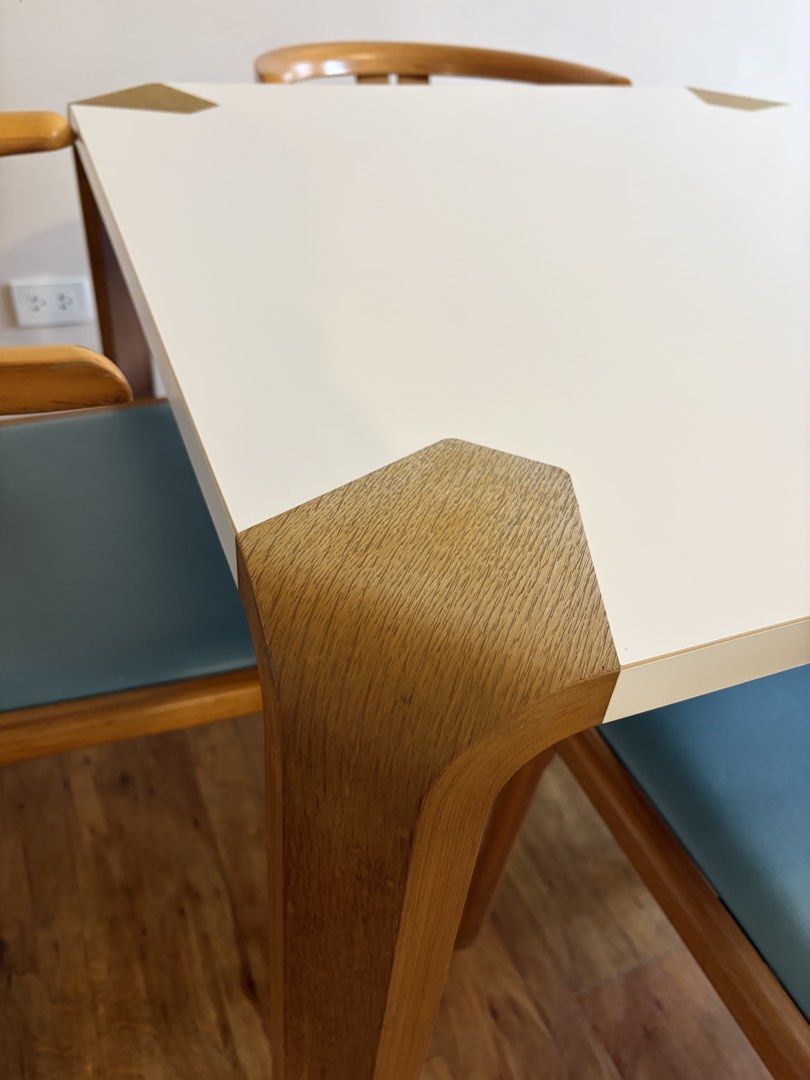 Vintage Tendo Mokko Antler Table (Table Only) (Category: Tables & Sets) located in Quezon City. Submitted by secondhandlifestyle (Listing ID 1449167893, Image 3). Description: Vintage Tendo Mokko Antler Table designed by Junzo Sakakura Unique, one of a kind, soft curve design Antler table - P25,000 Chairs have already been sold. Measurements: Table LxW - 35.5 “ H - 28”.