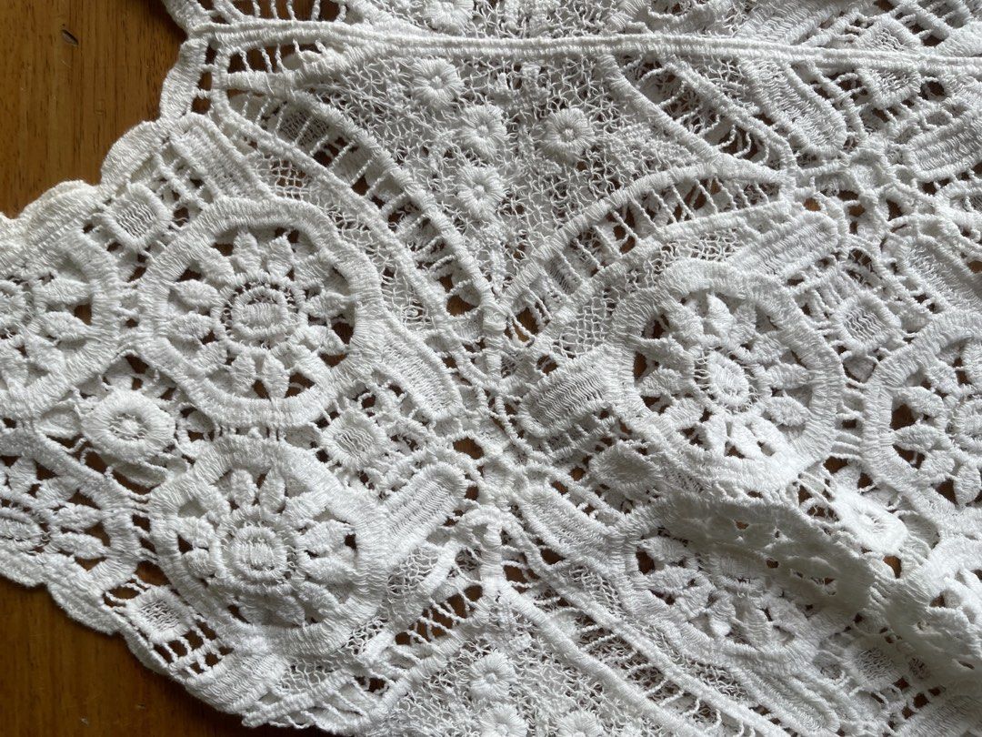 White Crochet Lace Crop Top Bralette (Category: Sleeveless) located in Makati City. Submitted by jmieiii (Listing ID 1449138159, Image 2). Description: - Delicate white crochet lace top - Unique, intricate pattern - Adjustable straps for a perfect fit - Versatile: wear as a layering piece or on its own - Ideal for festivals, beach wear, or adding a touch of prettiness to any outfit.