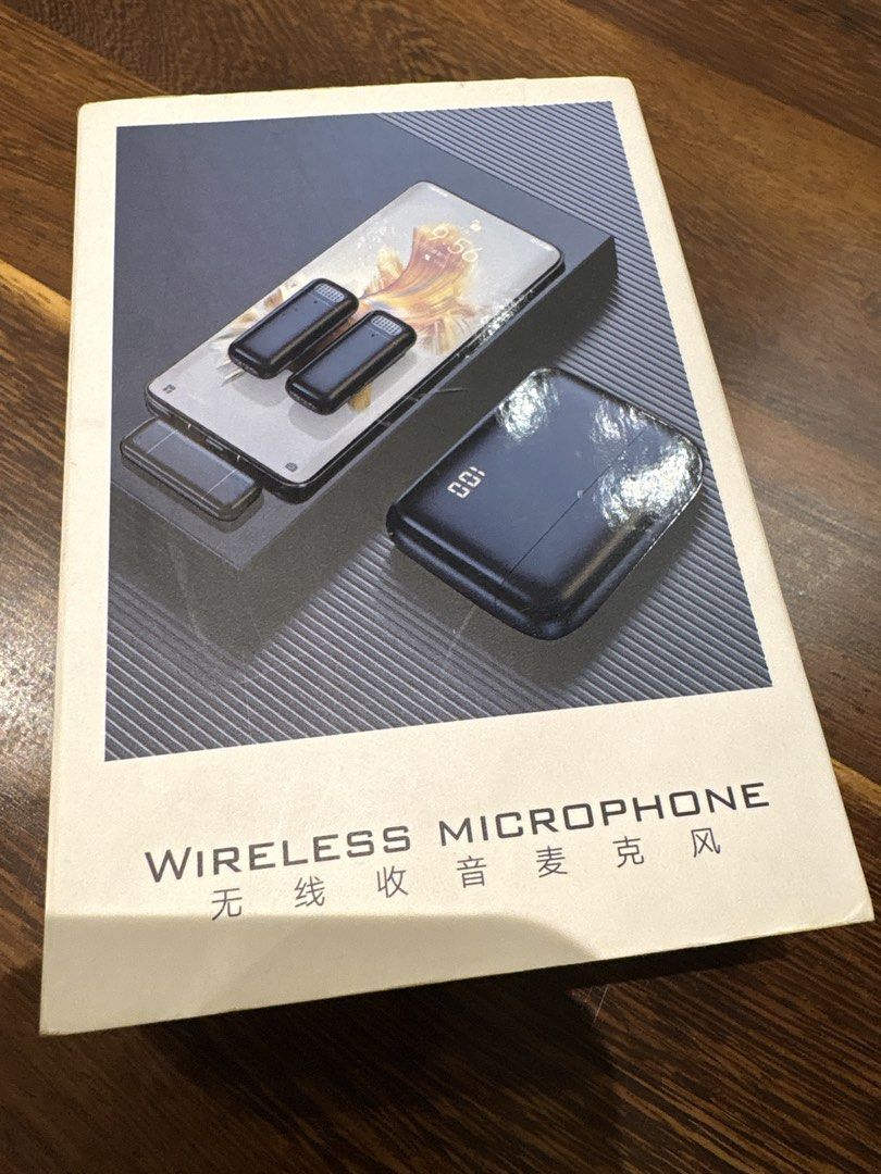 Wireless Microphone Lavalier Mic for Phone Recording