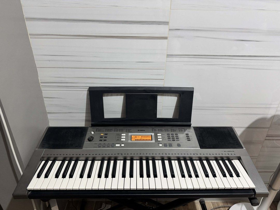 Yamaha PSR-E353 Keyboard (Category: Musical Instruments) located in Marikina City. Submitted by elaishoppe (Listing ID 1449158295, Image 1). Description: Yamaha PSR-E353 Keyboard Good for beginners Inclusions: ✅ Keyboard ✅ Keyboard stand ✅ Music sheet holder ✅ Power cable ISSUES! * 2 keys are not working. Please read: * No sustain pedal included. * No box..