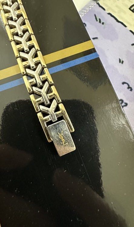 Yves Saint Laurent YSL Octagon Watch (Category: Women's Watches) located in Abucay. Submitted by preloved.iah (Listing ID 1436150564, Image 3). Description: — Yves Saint Laurent Octagon Vintage Women’s Watch Two-tone Steel and Gold — authentic from japan — with extra links and box.