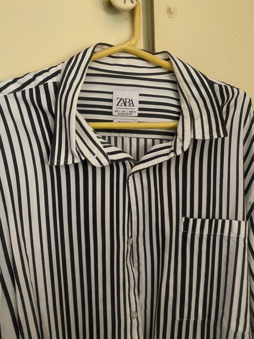 Zara long sleeve stripes shirt (Category: Formal Shirts) located in Calamba. Submitted by matthymattiu (Listing ID 1449186785, Image 2). Description: .