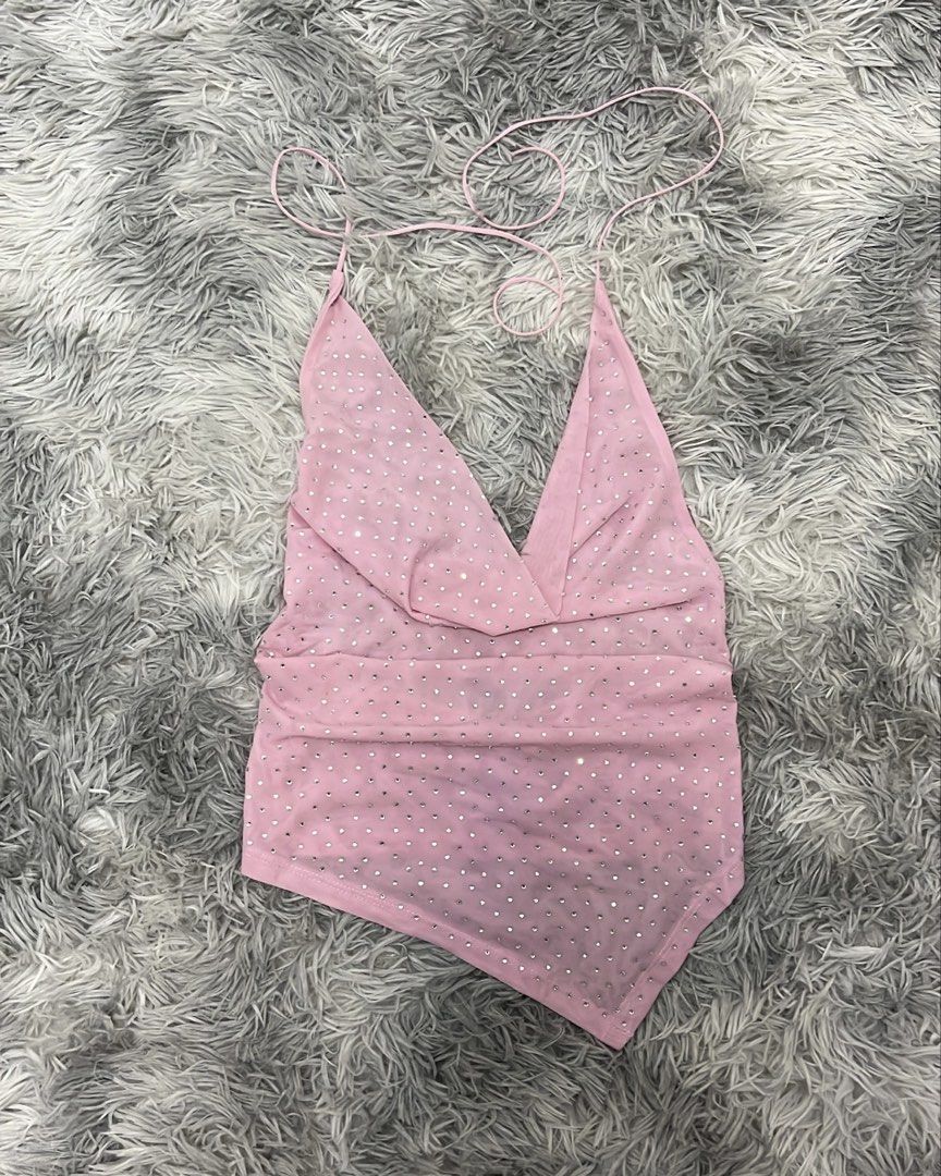 ZR Sparkly Rhinestone Top (Category: Sleeveless) located in Binan City. Submitted by machatto.declutter (Listing ID 1449168023, Image 1). Description: .