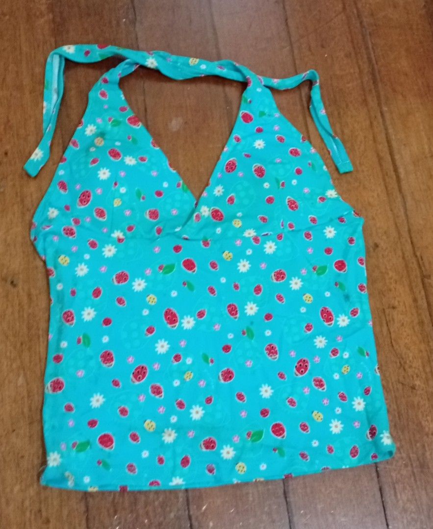 2 PC Bikini (M) / Floral Blue Top & Black Bottom (Category: Bikinis & Swimsuits) located in Antipolo. Submitted by new_prelovedmdse (Listing ID 1449400503, Image 1). Description: .