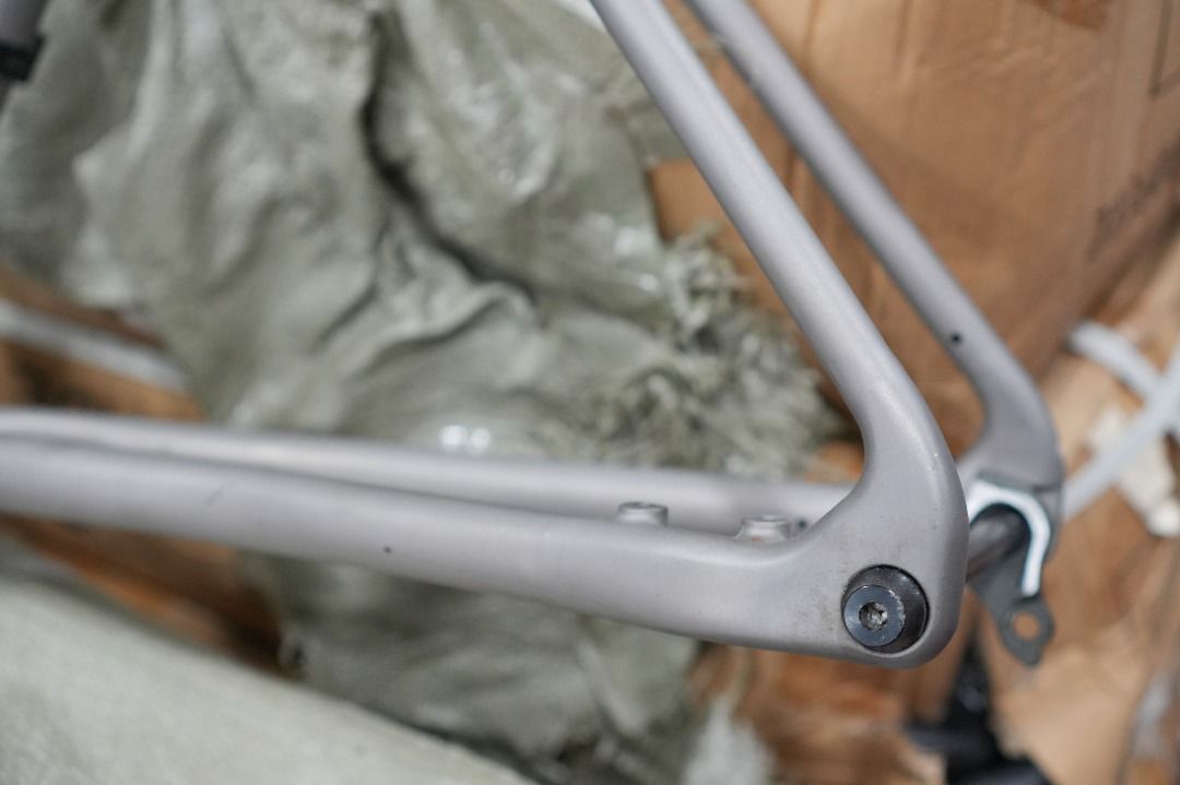 3D Printed China Titanium Road Bike Frameset (Category: Bicycles) located in Makati City. Submitted by ronbelleza (Listing ID 1449407732, Image 2). Description: 56cm Like new condition UDH compatible with FSA Stem and FSA SLK Carbon Handlebar 140k SRP brand new without stem and handlebar .