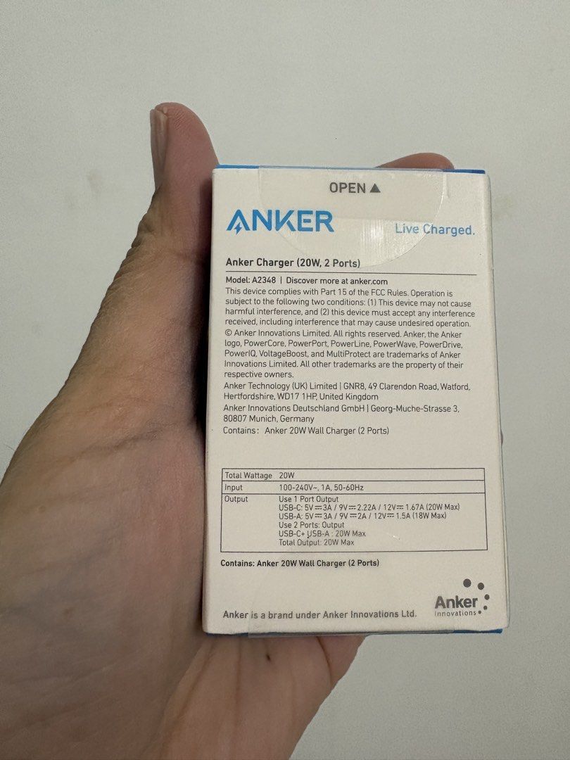 Anker Charger Type-C (Category: Chargers & Cables) located in Pasig City. Submitted by steffimac7 (Listing ID 1449436464, Image 2). Description: .