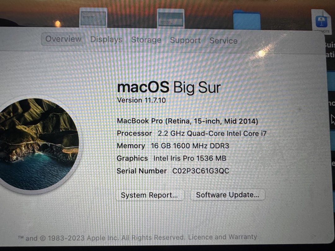 Apple MacBook Pro 15-inch Mid 2014508293414976245762