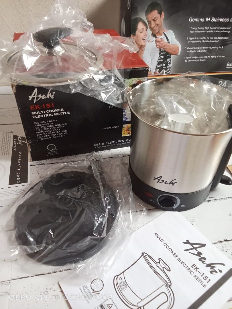 Asahi Multi cooker kettle (Category: Cookers) located in Bacoor. Submitted by directsupplier88 (Listing ID 1449427264, Image 2). Description: Brandnew item BAGSAK PRESYO Loc bacoor Cavite.