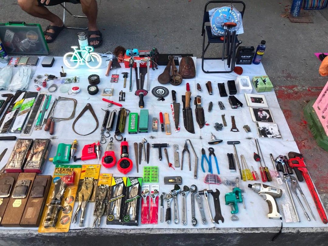 Assorted Tools: Hammers, Saws, Wrenches, Pliers, and More (Category: Construction Tools & Equipment) located in Pasay City. Submitted by redivhan (Listing ID 1449340922, Image 2). Description: - Assorted hand tools: hammers, saws, wrenches, pliers, screwdrivers - Includes spray cans - Comes with a tool bag - Ideal for DIY enthusiasts and professionals - All items clearly shown in photos - Excellent bargain opportunity! Meetup Mall of Asia J&T Exp