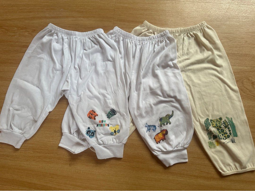 Baby Pants Bundle - Cute Animal Prints (Category: Babies & Kids Fashion) located in Antipolo. Submitted by jloom (Listing ID 1449371032, Image 1). Description: - Set of 3 baby pants - 9-12m on tag. (Bought in SM) - kasia sa baby ko na 2yrs old ————————- —Book for Lalamove delivery (Antipolo Loc) —For JnT since malayo sia sa loc ko and I can’t have the pick up option, need to avail atleast 4h up para d naman sayang ang effort at pamasahe :) thanks