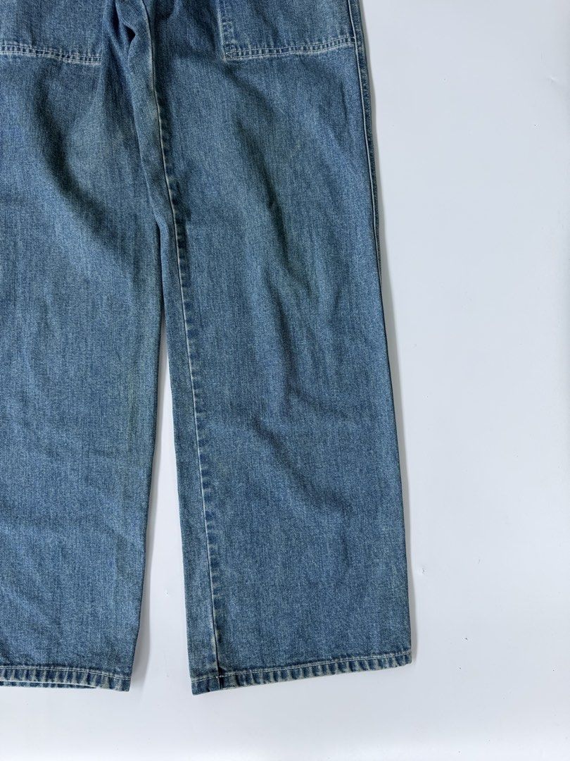 Baker Fatigue Denim Pants (Category: Jeans) located in Baguio. Submitted by themgarbage (Listing ID 1449530477, Image 3). Description: Size tagged: Issue:none Waistline:30 Length:41.5 Thighs:13 Opening:10.