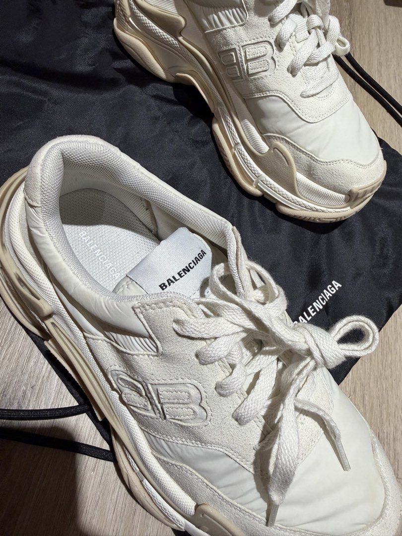 Balenciaga Triple S Sneakers - Eggshell San Beige (Category: Sneakers) located in San Juan City. Submitted by lamawears (Listing ID 1449499112, Image 3). Description: Authentic Balenciaga Triple S Sneakers - Color: Eggshell Sand Beige - Size: 37 - Includes original dust bag - Purchase in Italy in 2023 Doesn’t come with the box, i can’t find it But i guarantee this is authentic or money back guarantee .